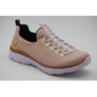RIEKER rosa sneaker resår
