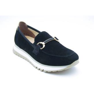 RIEKER svart loafer BRED LÄST