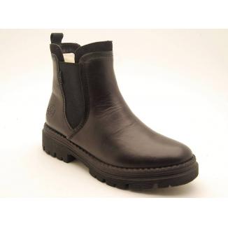 RIEKER svart resårboots