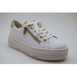 RIEKER vit sneaker dragkedja