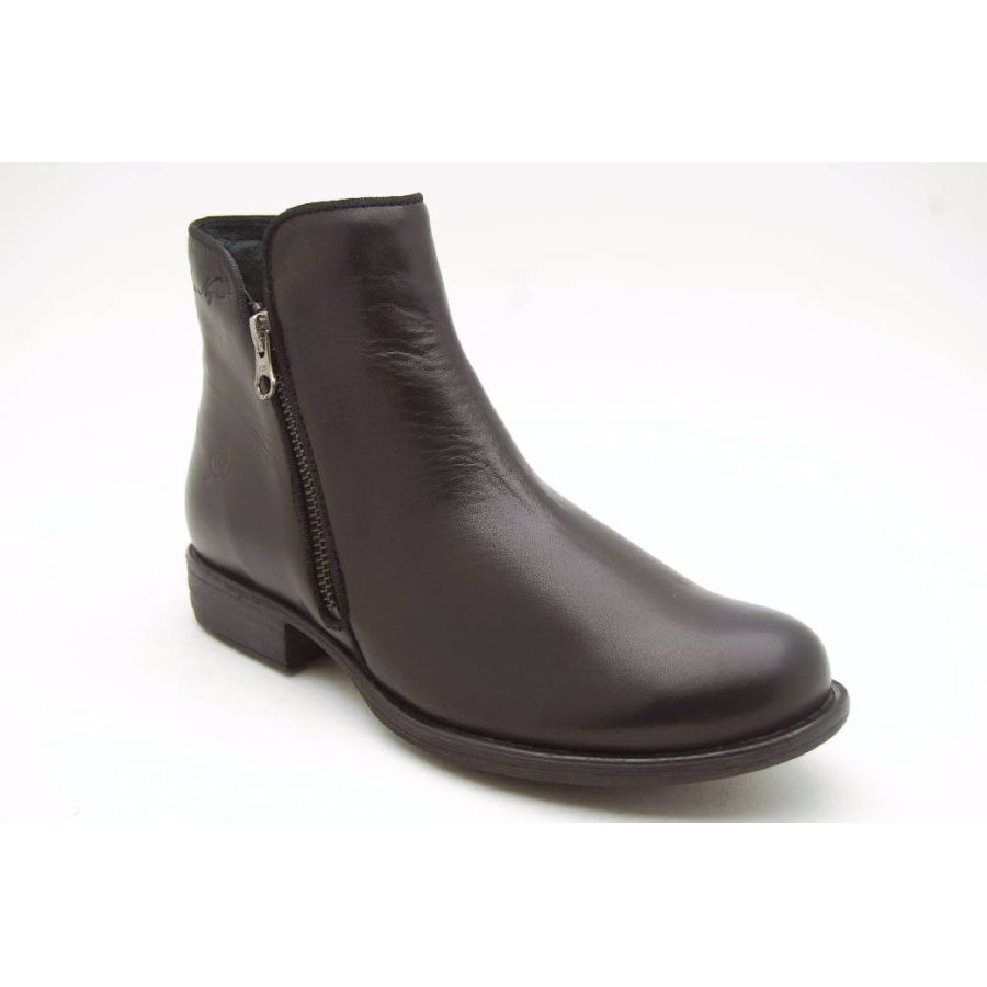 ROSA NEGRA svart boots dragkedja