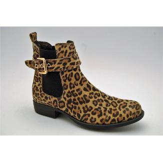 ROSA NEGRA leopard boots