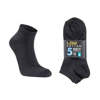 SEGER svart LOW SOCK 5-PACK