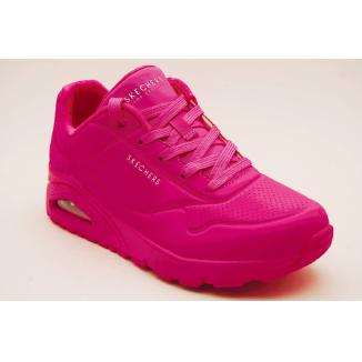 SKECHERS hot pink UNO sneaker