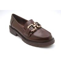 SOFTLINE brun loafer grov