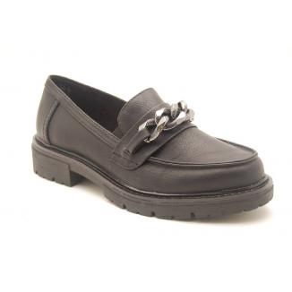 SOFTLINE svart loafer kedja
