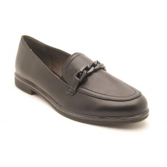 SOFTLINE svart loafer kedja