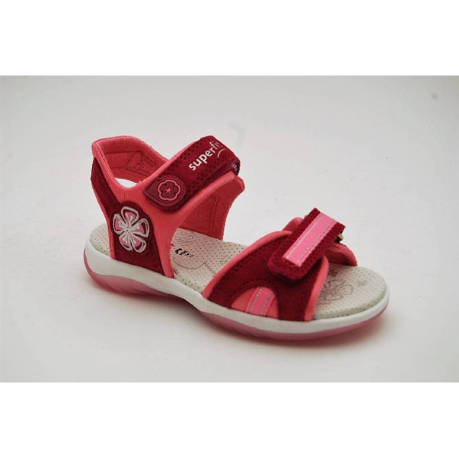 SUPERFIT rosa sandal blomma