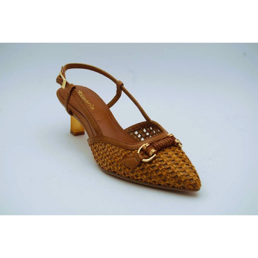TAMARIS cognac slingback