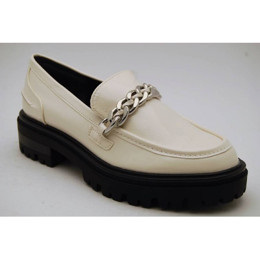 TAMARIS ivory loafer kedja