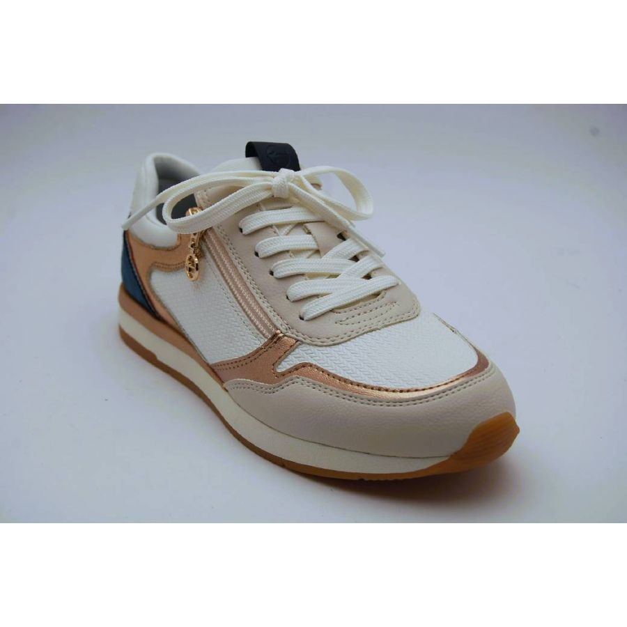 TAMARIS vit/comb sneaker