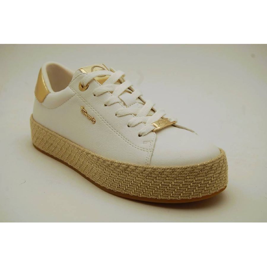 TAMARIS vit sneaker repsula