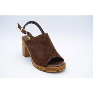 TAMARIS brun sandalett mocka