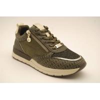 TAMARIS olive sneaker dragkedj