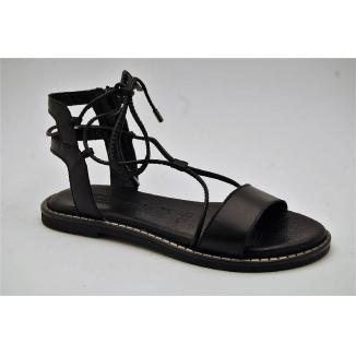 TAMARIS svart sandal remmar