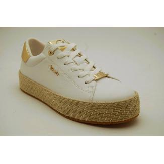 TAMARIS vit sneaker repsula