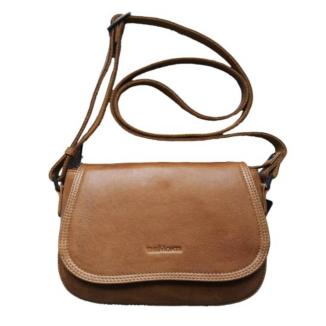 THE MONTE walnut flapbag SMALL