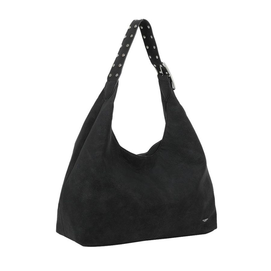 ULRIKA DESIGN svart SUEDE STUD