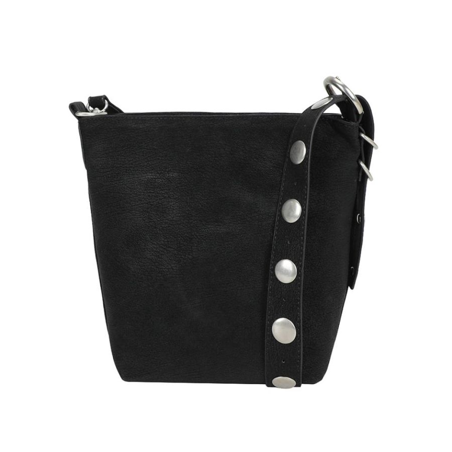 ULRIKA DESIGN svart SUEDE STUDS